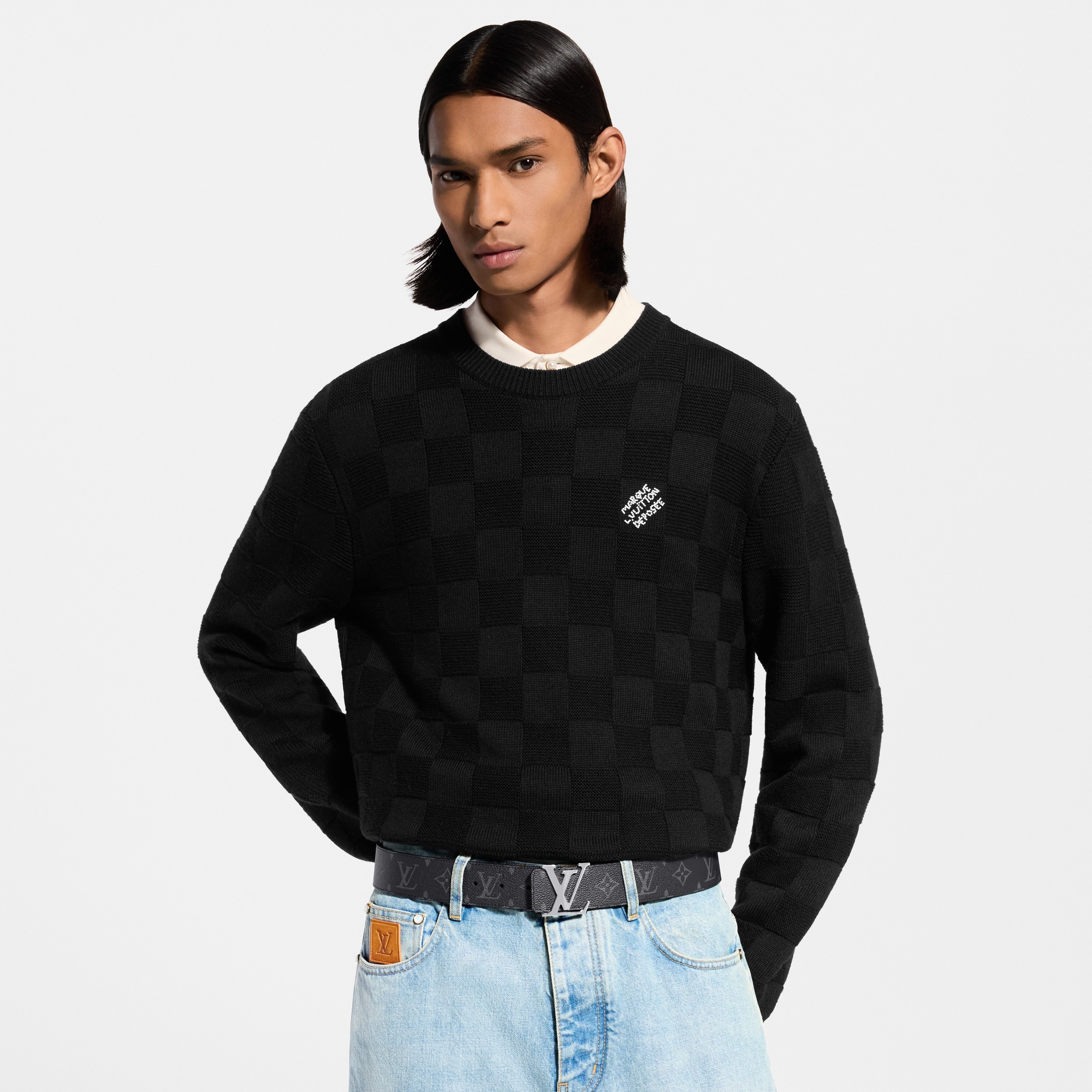 LV Initiales 40MM Reversible Belt Monogram Eclipse Canvas